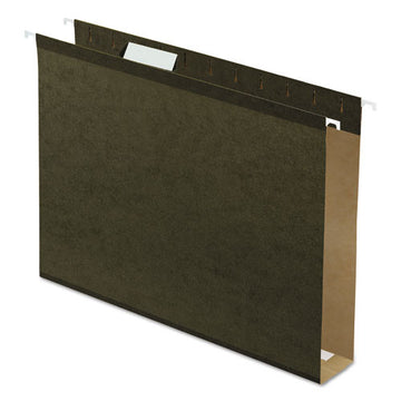 Pendaflex® Extra Capacity Reinforced Hanging File Folders With Box Bottom, Letter Size, 1-5-cut Tab, Standard Green, 25-box freeshipping - TVN Wholesale